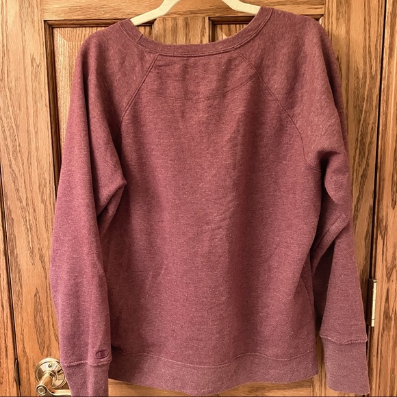 Champion Burgundy crew neck size L - Picture 8 of 9